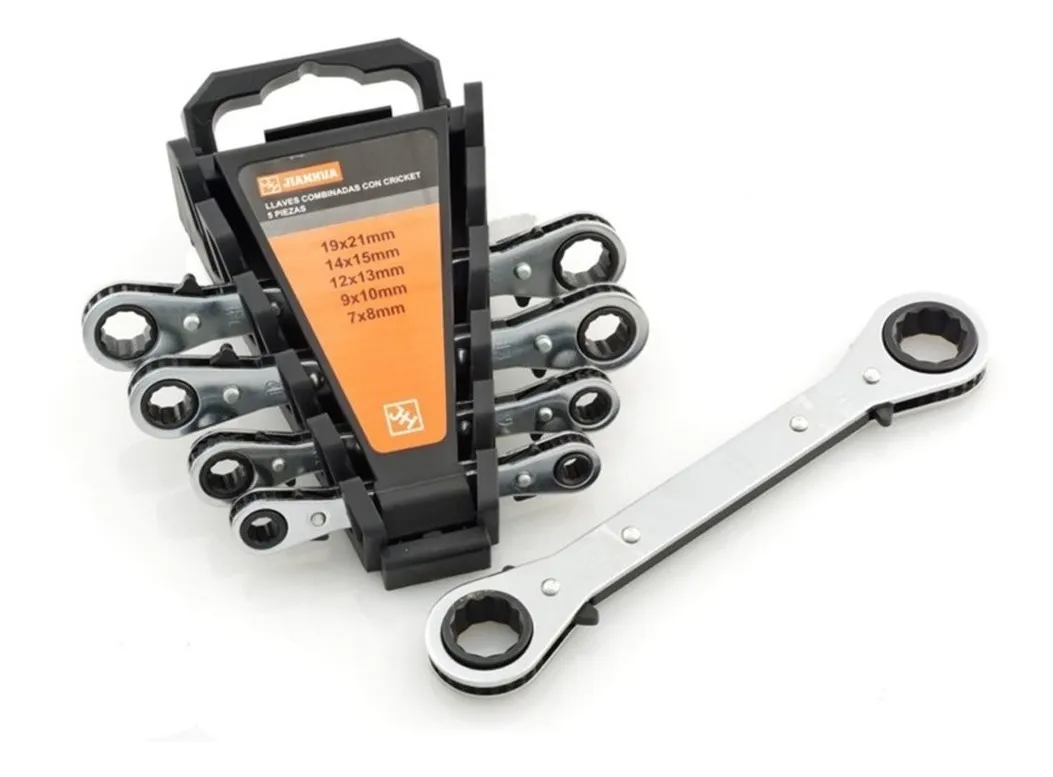 Set de Llaves Dobles Chicharra 6 a 21 mm, Marca Flovi