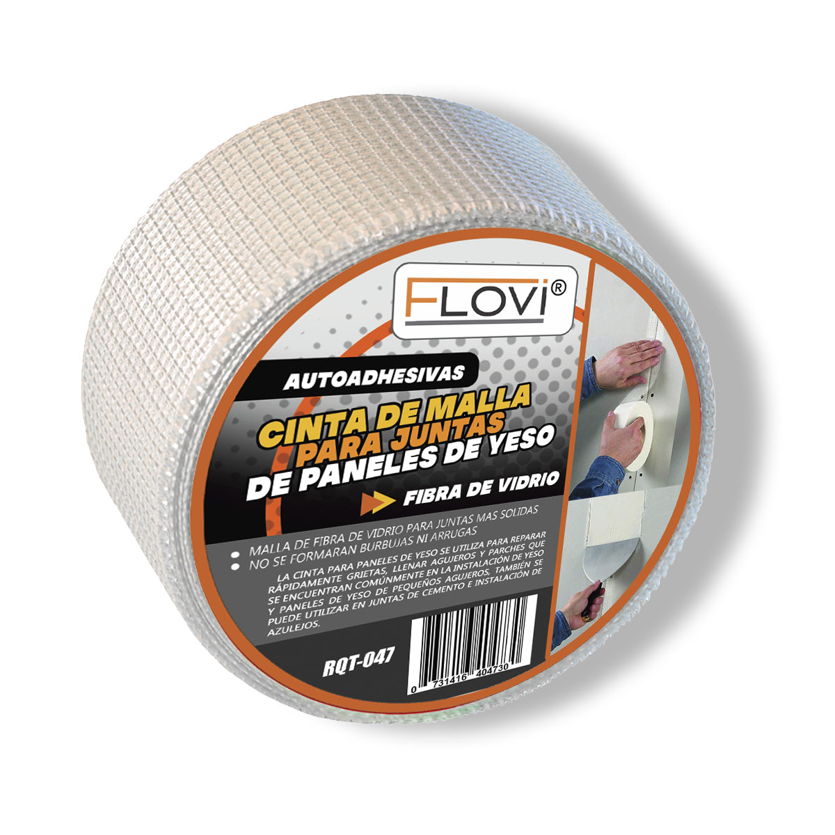 Cinta Junturas Ancho 5 cm, Largo 45 metros, Marca Flovi