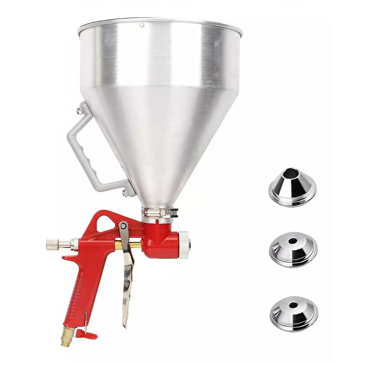 Pistola Texturado Marmolina Copón Aluminio 5 Lts, Marca Flovi