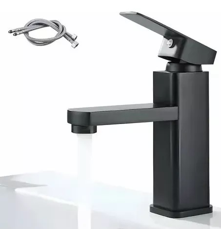 Llave Monomando Lavamanos Metálica, incluye flexibles, Marca Flovi