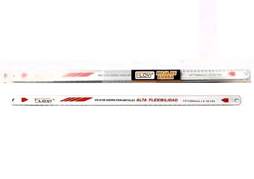Set 10 Hojas De Sierra Bi Metal 300mm con estuche Plástico, Marca Flovi