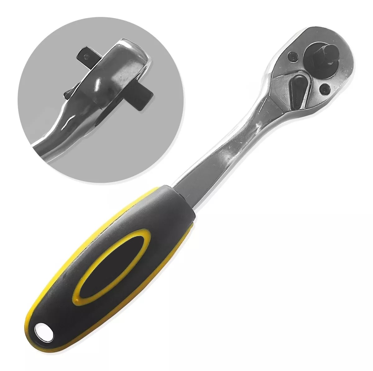 Llave Chicharra 2 En 1 Para Dados 1/4 y 1/2 Bi Direccional, Marca Flovi